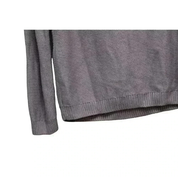 Talbots Sweater Size Medium Purple Cable Knit Angora Rabbit Hair Blend Preppy - Picture 10 of 13